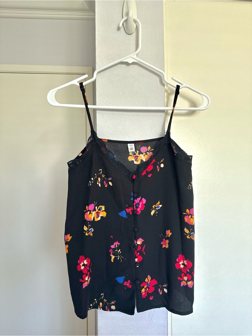 BP Lace Trim Floral Cami Top